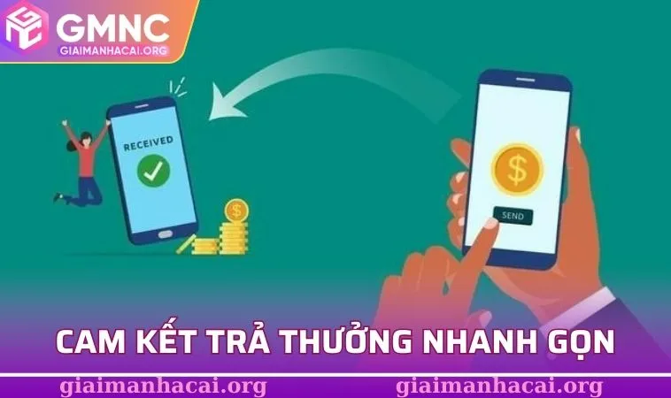 Cam kết trả thưởng nhanh gọn
