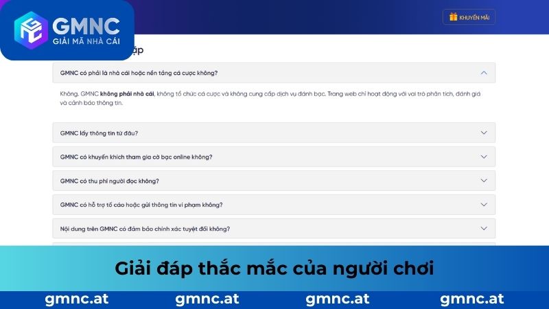 Giải đáp nhanh thắc mắc của người chơi